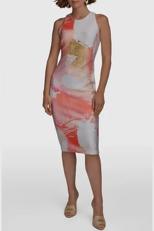 Donna Karan Abstract Print Sleeveless Sheath Dress in at Nordstrom, Size 4