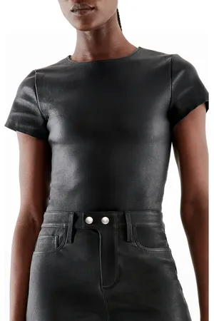 AS by DF Brando Stretch Leather Tee in at Nordstrom, Size Small