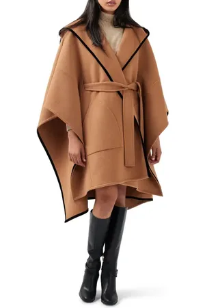 Belle & Bloom Need You Now Wool Blend Hooded Cape in at Nordstrom