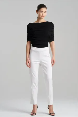 Natori COTTON CHINO Side Zip Tapered Pant in at Nordstrom, Size 0