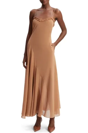 Bardot Tatian Frill Trim Maxi Dress in at Nordstrom, Size 6