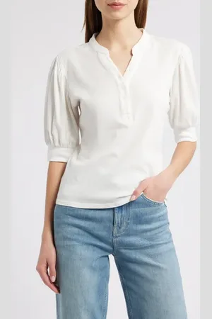 Rails Jewel Puff Sleeve Top in at Nordstrom, Size Medium