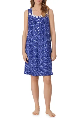 Eileen West Sleeveless Cotton Jersey Short Nightgown in at Nordstrom, Size Small