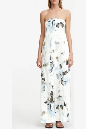 Significant Other Rosalie Floral Cotton Strapless Maxi Dress in at Nordstrom, Size 10 Us