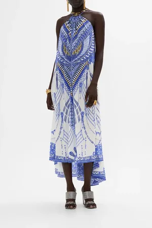 Camilla GATHER NECK HARDWARE MAXI DRESS at Nordstrom, Size Medium Au