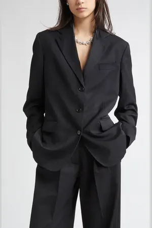 Simone Rocha Cutout Bow Detail Single Breasted Blazer in at Nordstrom, Size 8