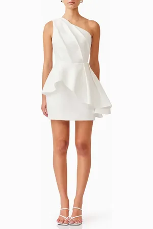 ELLIATT Gabi Asymmetric Peplum Minidress in at Nordstrom, Size Xx-Large