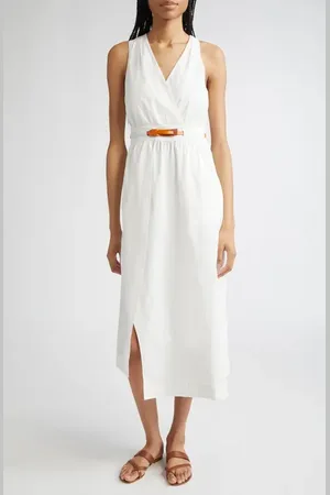 Reiss Brianne Belted Cotton Blend Dress in at Nordstrom, Size 10 Us