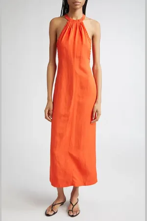 Reiss Erika Whipstitch Halter Dress in at Nordstrom, Size 14 Us