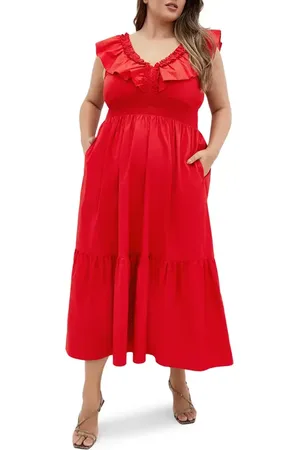 City Chic Kelly Maxi Dress in at Nordstrom