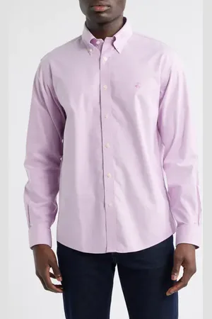 Brooks Brothers Regular Fit Stretch Cotton Button-Down Oxford Shirt in at Nordstrom, Size X-Large