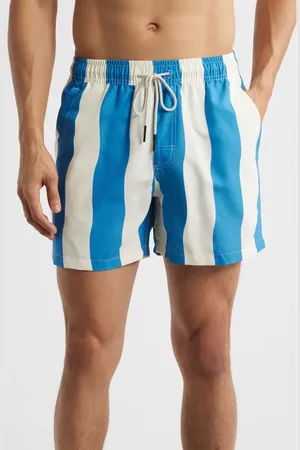 Oas Stripe Relaxed Fit Swim Trunks at Nordstrom, Size X-Large