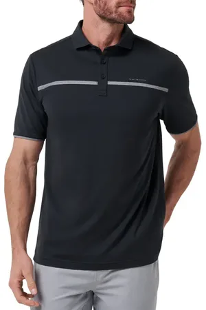 Travis Mathew Flight Plan Chest Stripe Polo in at Nordstrom, Size Medium