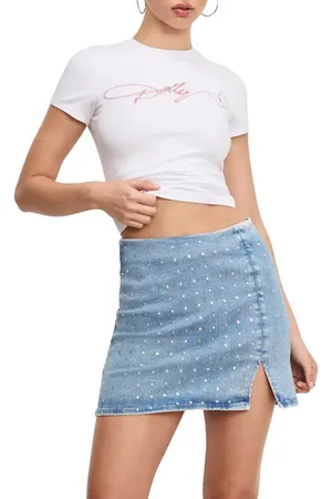 GOOD AMERICAN Dolly Signature Super Stretch Baby Tee in at Nordstrom, Size X-Large