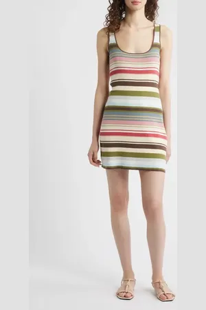 FAITHFULL THE BRAND Enya Stripe Tank Minidress in at Nordstrom, Size X-Small