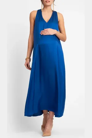 Séraphine Reversible A-Line Maternity Maxi Dress in at Nordstrom, Size 8