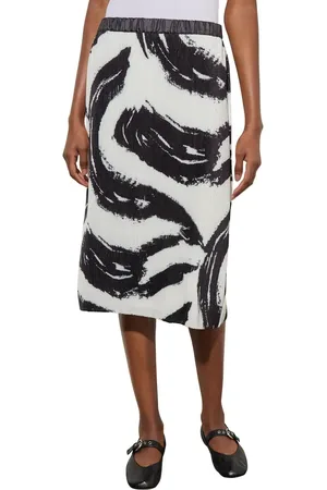 Ming Wang Pattern Rib Skirt in at Nordstrom, Size X-Small