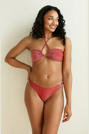 DIPPIN DAISYS Amalfi String Tie Bandeau Bikini Top in at Nordstrom, Size Small