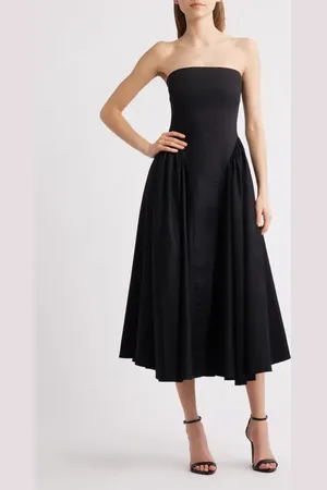 Delfi Imani Strapless Midi Cocktail Dress in at Nordstrom, Size Small