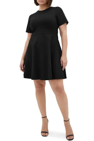 City Chic Cariline Fit & Flare Dress in at Nordstrom, Size Xs