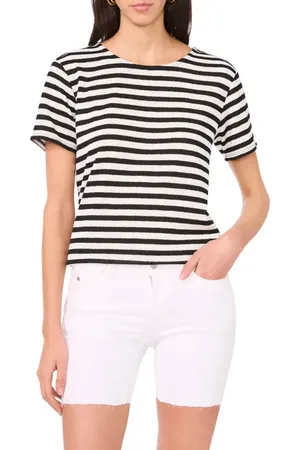 Vince Camuto Stripe Knit T-Shirt in at Nordstrom, Size Small