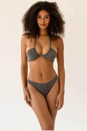 DIPPIN DAISYS Amalfi String Tie Bandeau Bikini Top in at Nordstrom, Size Large