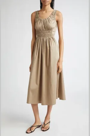 Reiss Anouk Smock Waist Cotton Dress in at Nordstrom, Size 2 Us