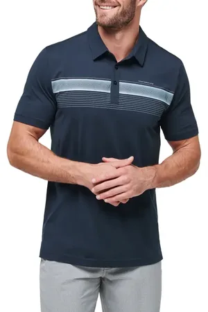 Travis Mathew State of the Art 2.0 Chest Stripe Polo in at Nordstrom, Size Small