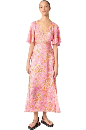 Maje Patterned flowing maxi dress in at Nordstrom, Size 34 Eu