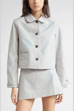 SANDY LIANG Karube Gingham Jacket in at Nordstrom, Size X-Small
