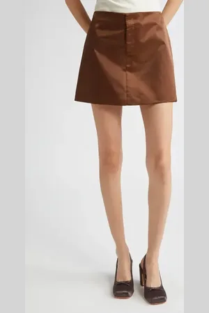 SANDY LIANG Jardin Satin Miniskirt in at Nordstrom, Size 6