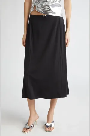 Paco rabanne Stretch Viscose Midi Skirt in at Nordstrom, Size 6 Us