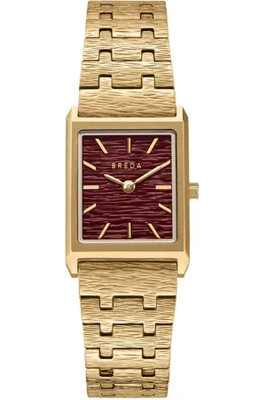 Breda Virgil Revival Bracelet Watch, 20mm in 18K Gold-Plated/Brown at Nordstrom, Size One Size Oz