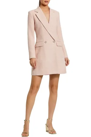 Mac Duggal Boucle Long Sleeve Blazer Mini Dress in at Nordstrom, Size X-Small