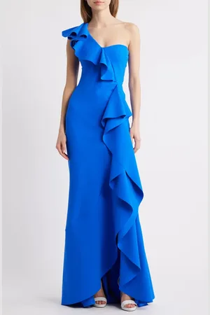 CHIARA BONI Kafu Ruffle One-Shoulder Mermaid Gown in at Nordstrom, Size 8