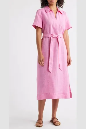 Tommy Bahama Costalina Linen Midi Dress in at Nordstrom, Size Medium