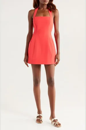 Bardot Nevelle Hourglass Halter Minidress in at Nordstrom, Size 10