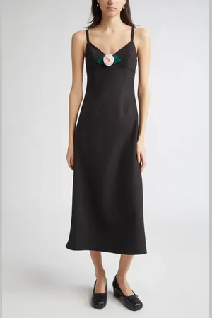 SANDY LIANG Pilton Rosette Midi Dress in at Nordstrom, Size 8