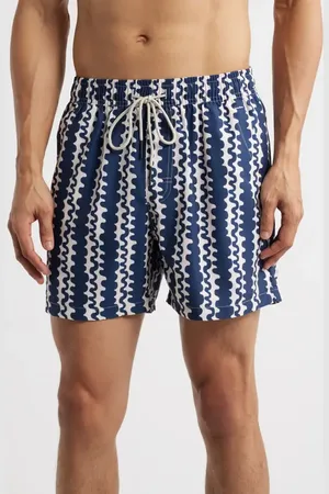 Oas Scribble Relaxed Fit Swim Trunks at Nordstrom, Size Large