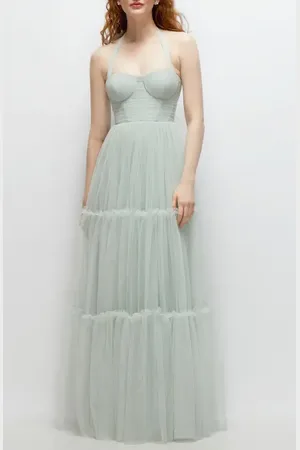 Dessy Collection Tiered Tulle Evening Dress in at Nordstrom, Size 0