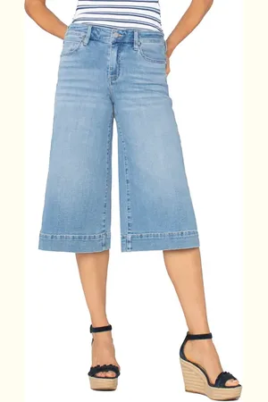 Liverpool Los Angeles Yacht Cropped Wide Leg Jeans in at Nordstrom, Size 6