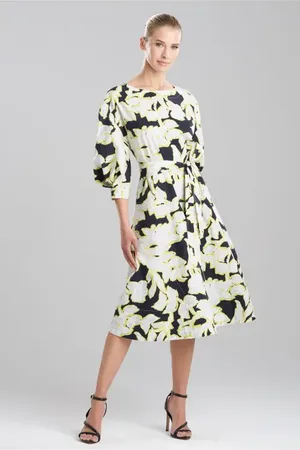 Natori MISTY FLORAL Boatneck Dress in at Nordstrom, Size Small