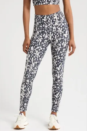 Zella Studio Luxe Print High Waist 7/8 Leggings in at Nordstrom, Size Small