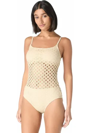 Carmen Marc Valvo Scoop Neck One Piece Swimsuit in at Nordstrom, Size 6