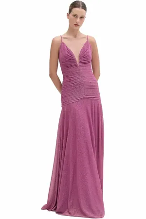 PATBO Metallic Plunge Gown in at Nordstrom, Size 6