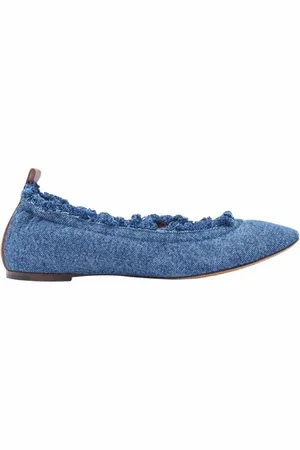Lanvin The Ballerina Flat In Denim in at Nordstrom, Size 40
