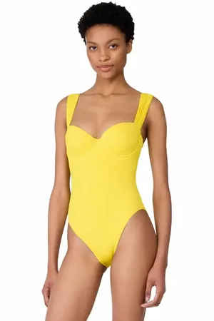 Kate Spade Underwire Shirred One Piece Swimsuit in at Nordstrom, Size Large