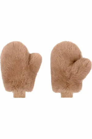 Cynthia Rowley Faux Fur Oversized Mittens in at Nordstrom