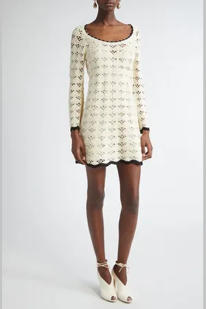 ZIMMERMANN Rhiannon Crochet Cotton Minidress in at Nordstrom, Size 2