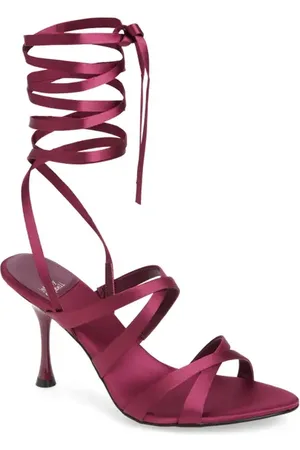 Jeffrey Campbell Obsessed Ankle Wrap Sandal in at Nordstrom, Size 11